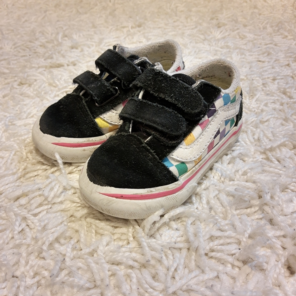 Vans Toddler Checkerboard Rainbow Checkered Shoes